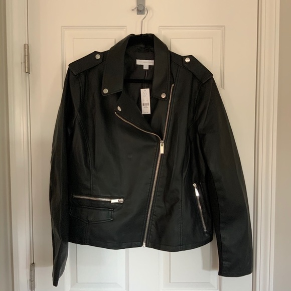 New York & Company Jackets & Blazers - NWT New York & Co. Faux Leather Moto Jacket